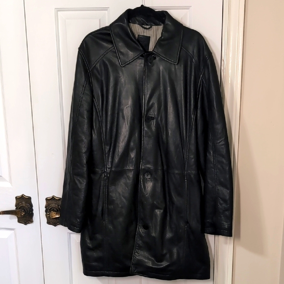 Vintage Robert Comstock Soft Leather Jacket Men's Lg - Picture 1 of 15